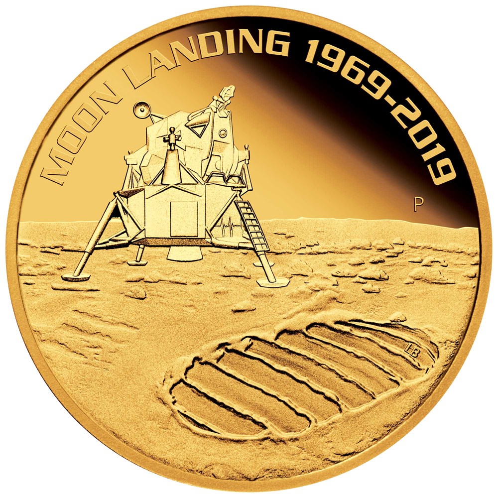 02 50th anniversary of the moon landing 2019 1oz gold proof StraightOn