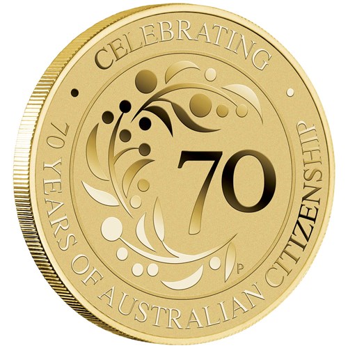 01 70 years of australian citizenship postal numismatic cover 2019 base metal OnEdge