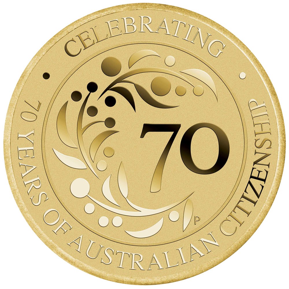 02 70 years of australian citizenship postal numismatic cover 2019 base metal StraightOn