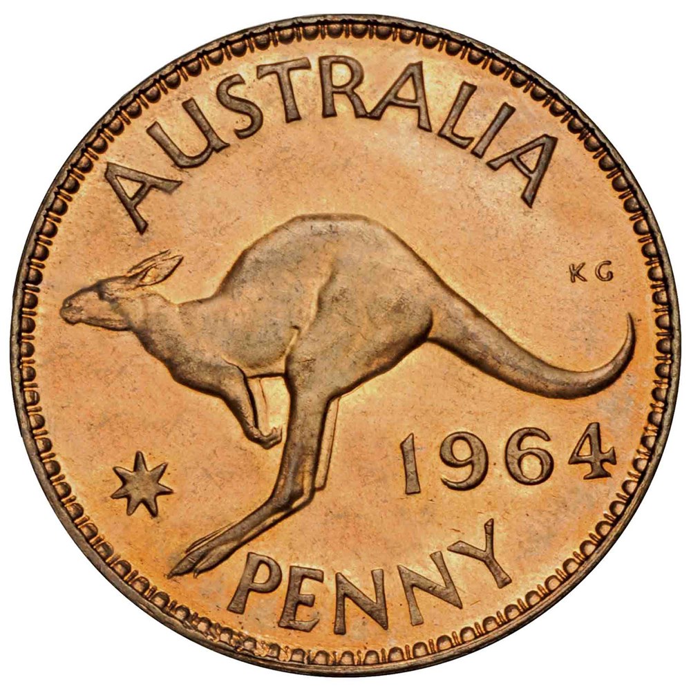 04 gillick portrait 1953 1964 australian coin set StraightOn