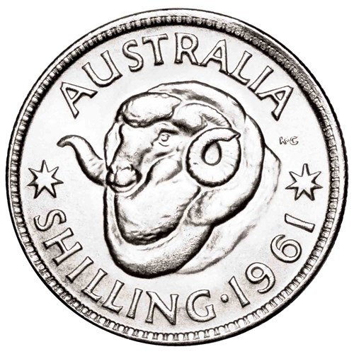 05 gillick portrait 1953 1964 australian coin set StraightOn