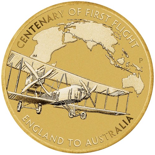 02 100th anniversary of the first flight england to australia 2019 base metal StraightOn