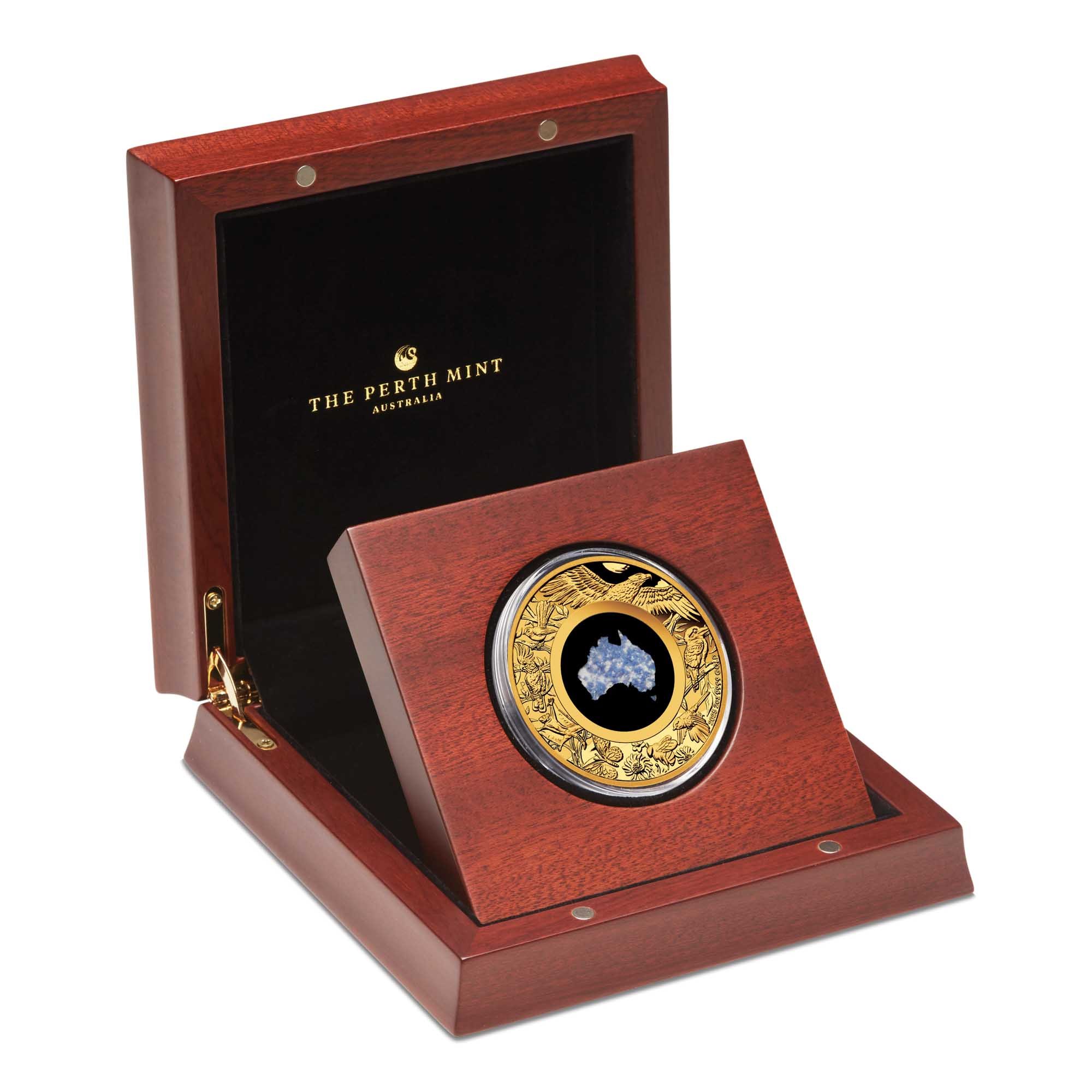 09 Great Southern Land 2025 2oz Gold Proof Blue Lepidolite Coin In Case HighRes copy