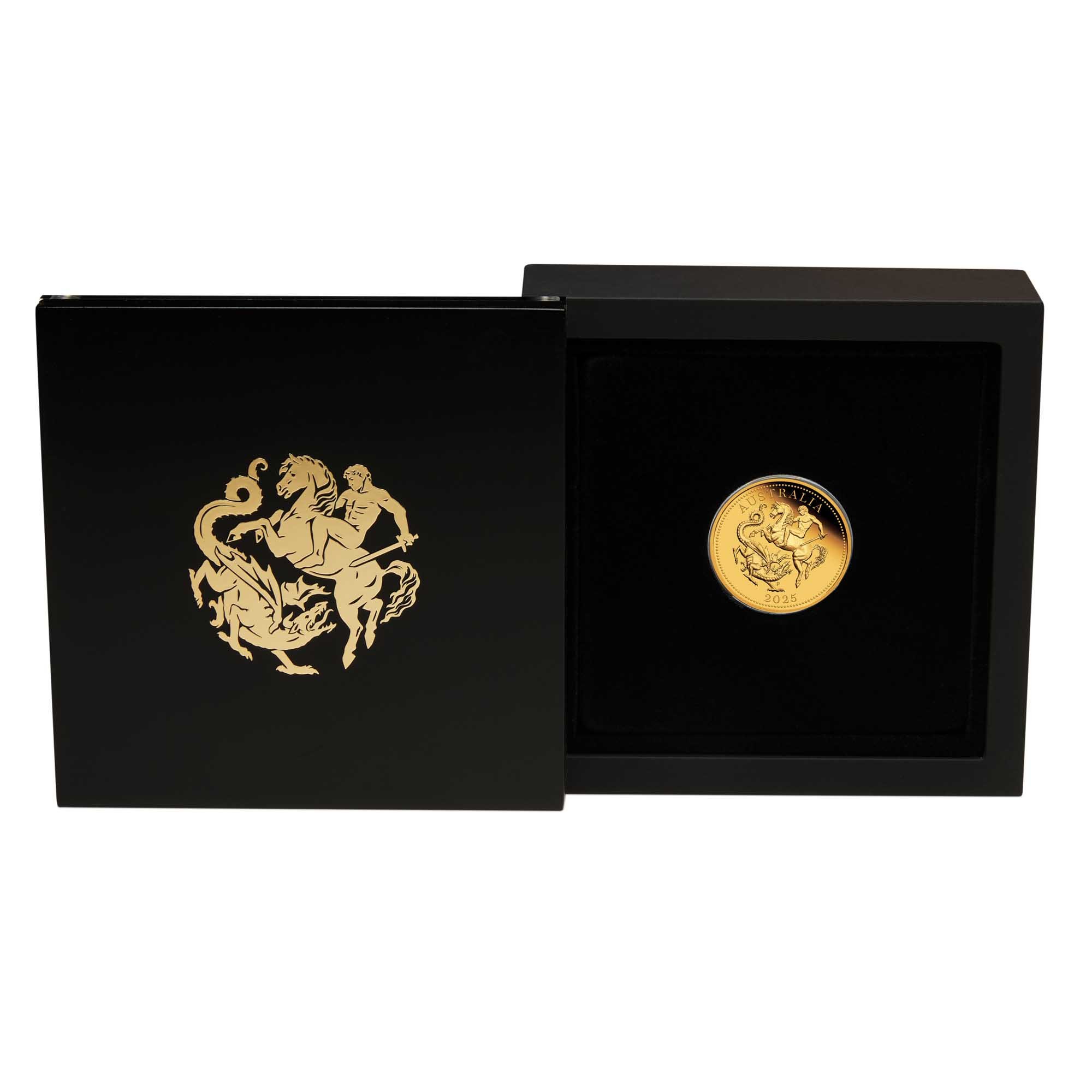 04 Australian Sovereign 2025 Gold Proof Coin In Case HighRes