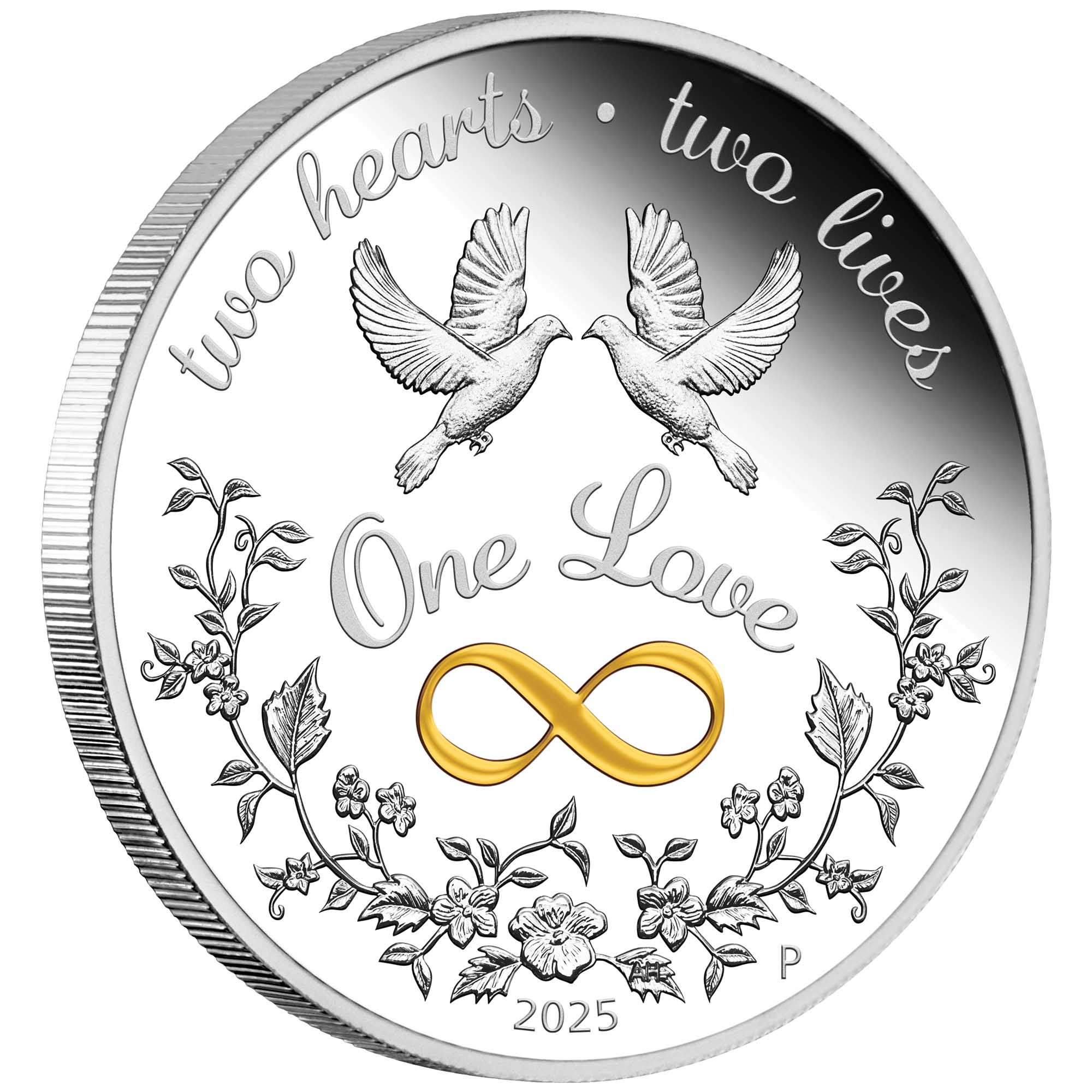 01 2025 One Love 1oz Silver Proof Coloured On Edge HighRes