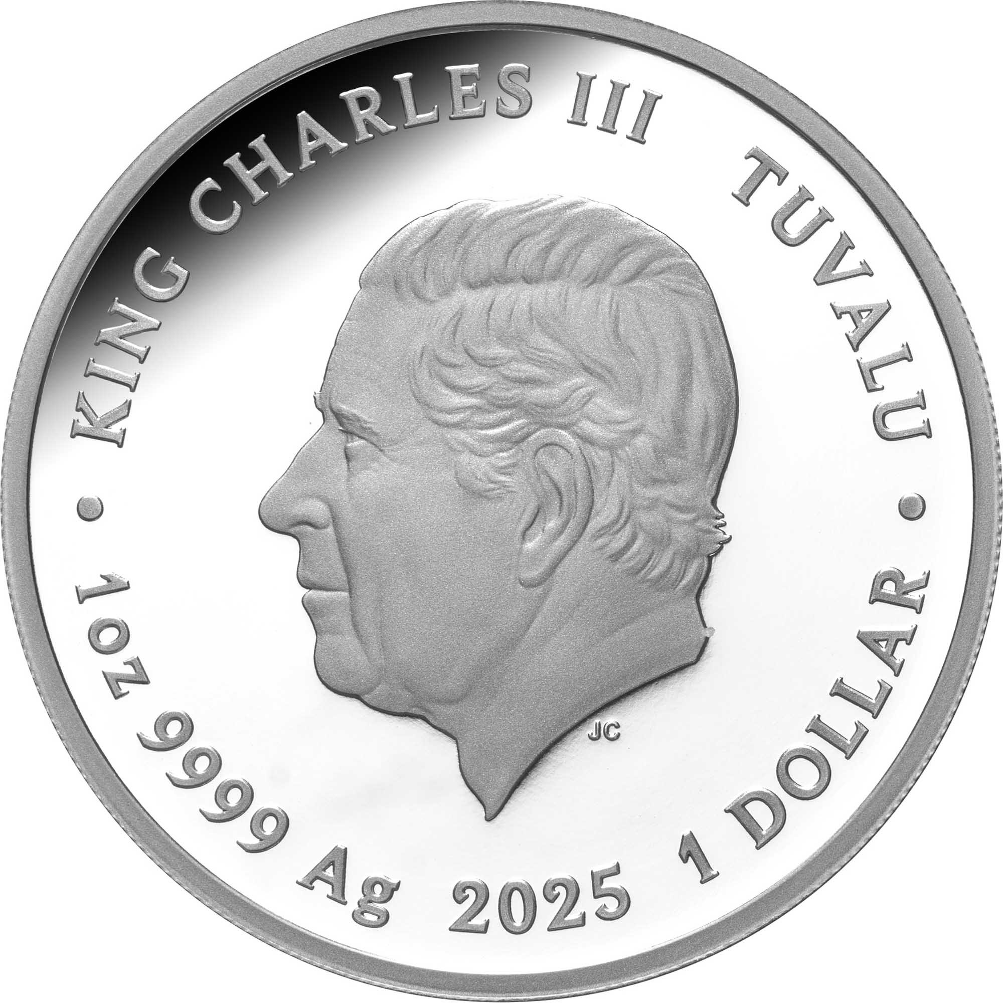 03 40440 DEADLY & DANGEROUS 2025 $1 TIGER SNAKE 1OZ SILVER PROOF COIN Obv