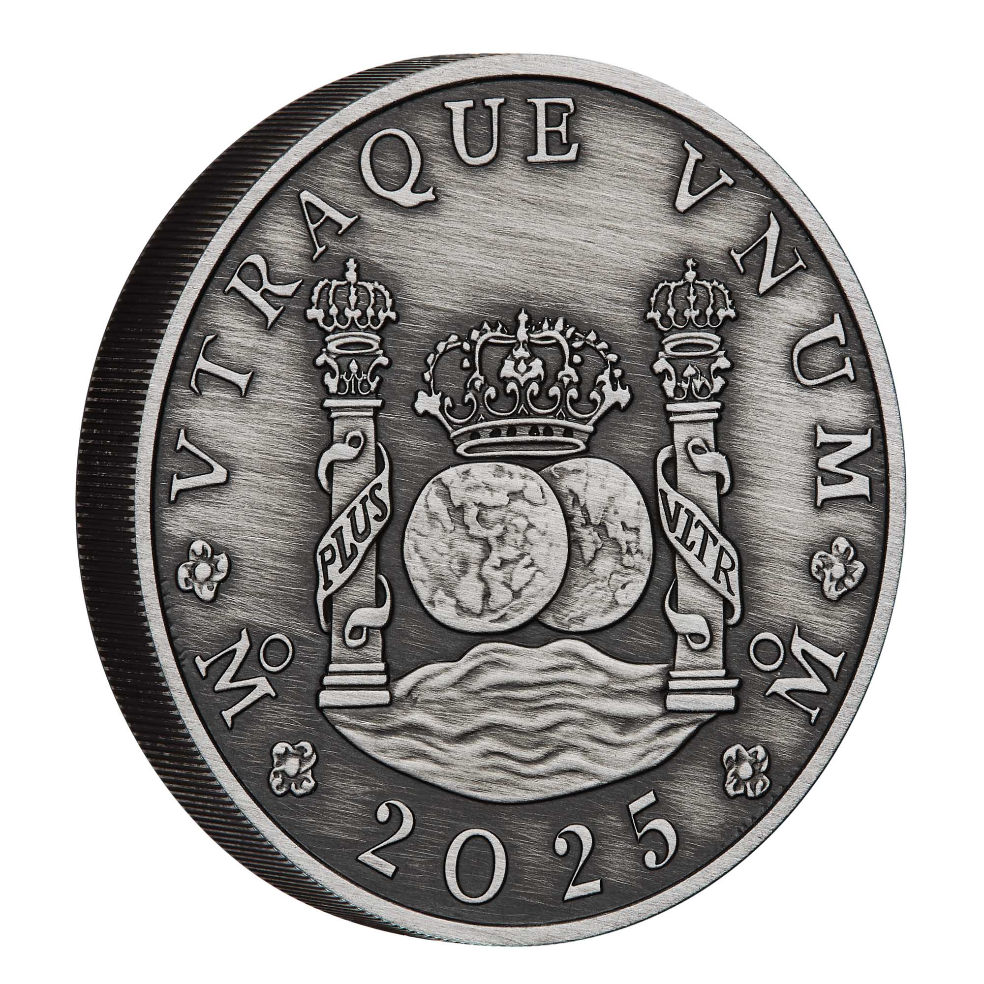 01 2025 225th Anniversary Australian Proclamation   Pillar Dollar 1oz Silver Antiqued Coin On Edge HighRes