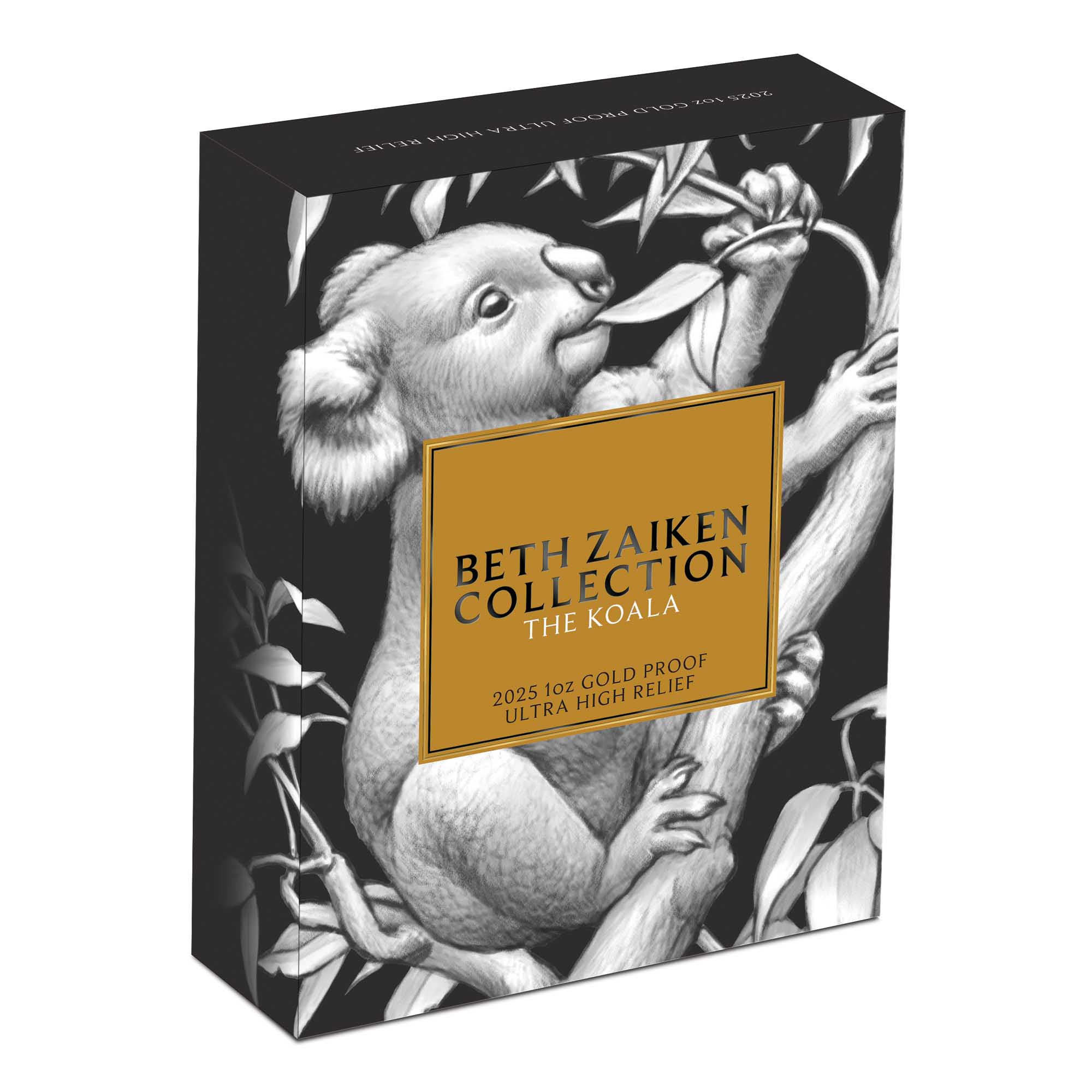 05 Koala By Beth Zaiken 2025 1oz Gold Proof Ultra HR Coin  in shipper HighRes