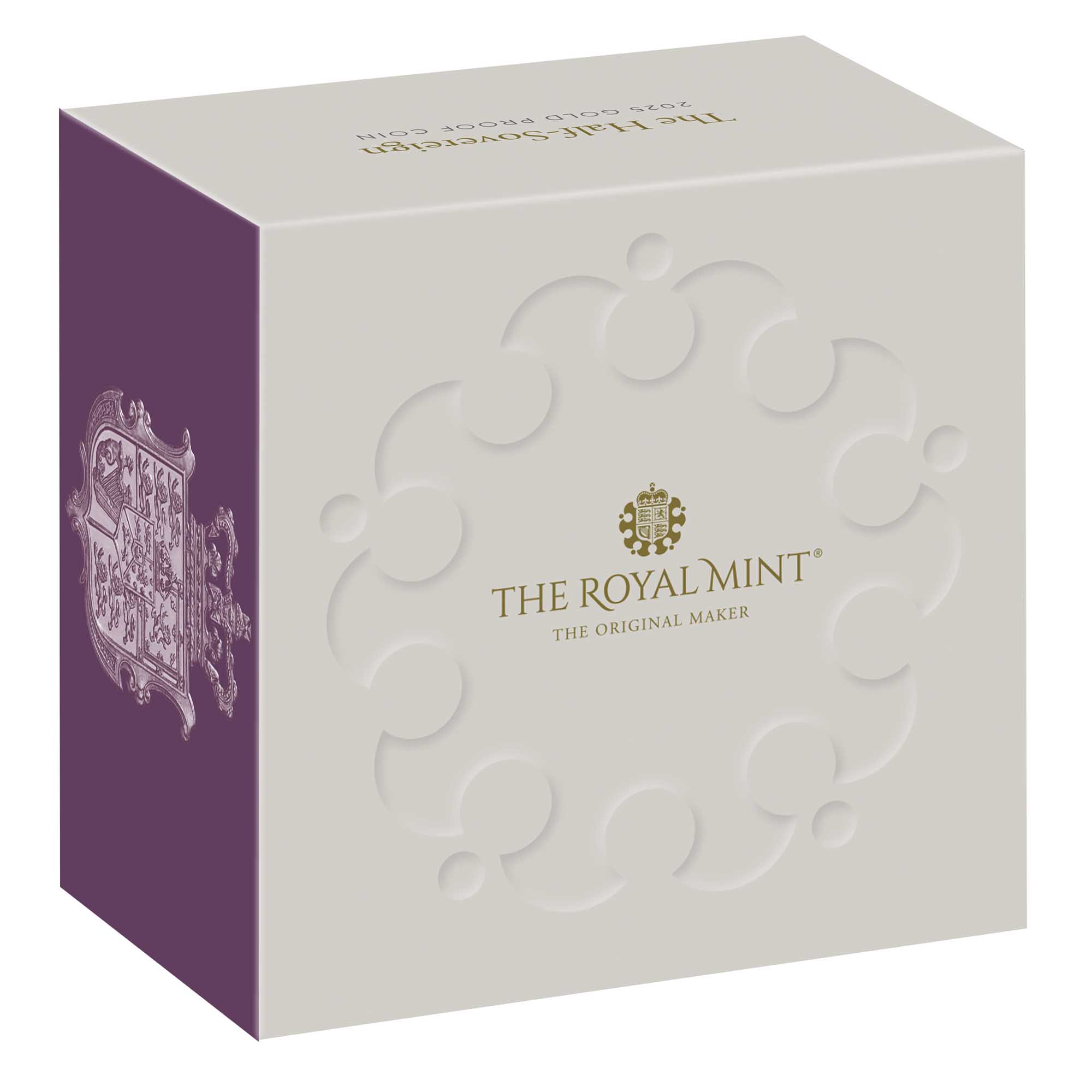 05 SVH25   The Half Sovereign 2025 Gold Proof Coin Carton Upright