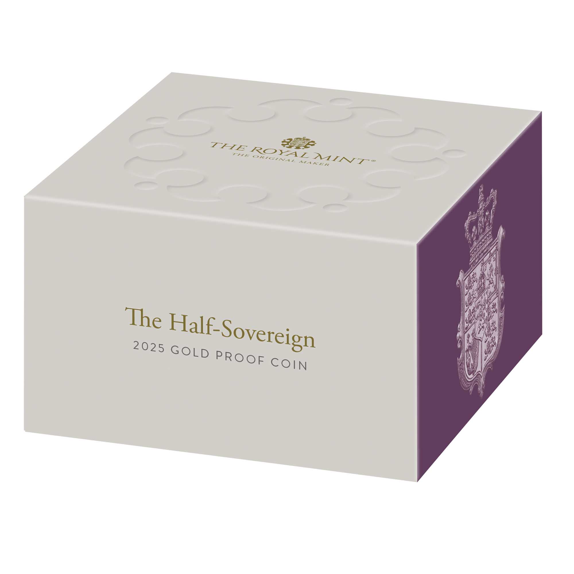 06 SVH25   The Half Sovereign 2025 Gold Proof Coin Carton Flat