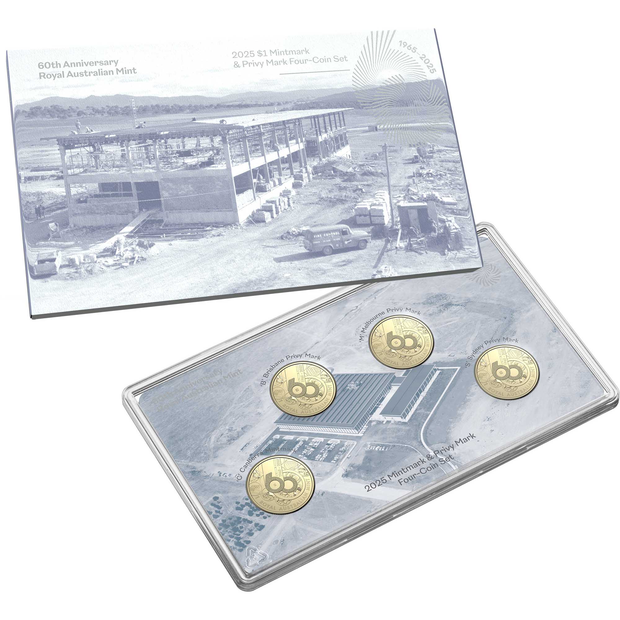 1 25Y42AAA 60th Anni of RAM 2025 Mintmark and Privy Mark Four Coin Set InCard