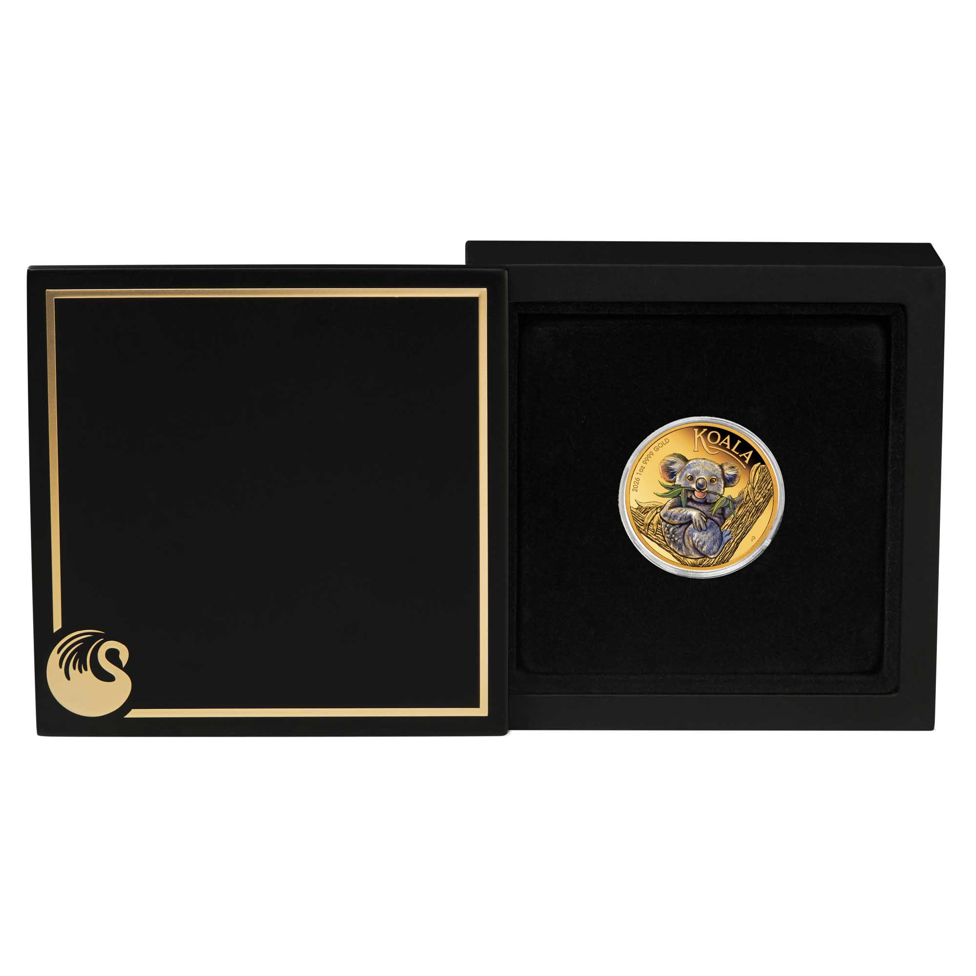 04 3799 Koala 2026 1oz Gold Proof Coloured Coin in case HR