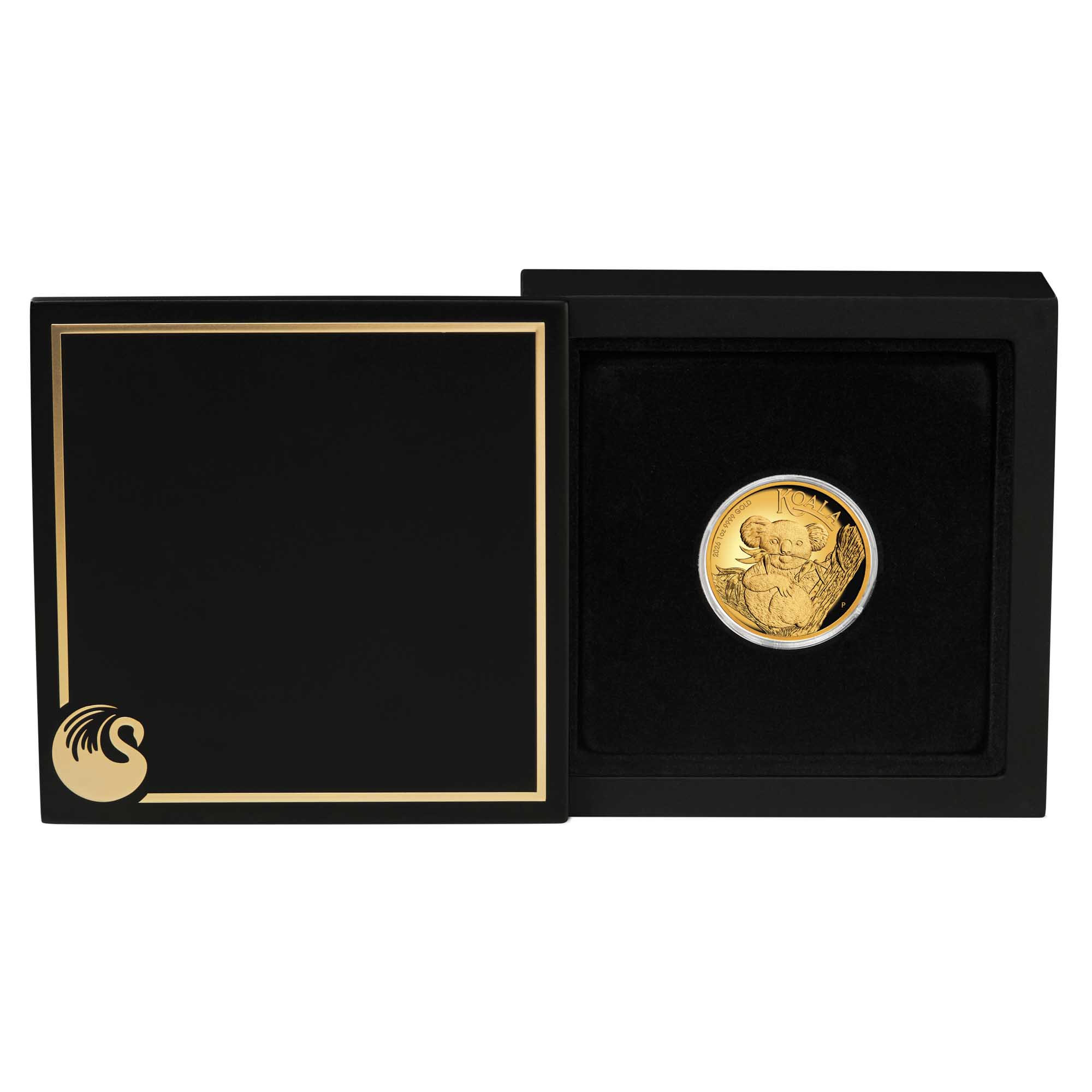 04 3799 Koala 2026 1oz Gold Proof HR Coin in case HR