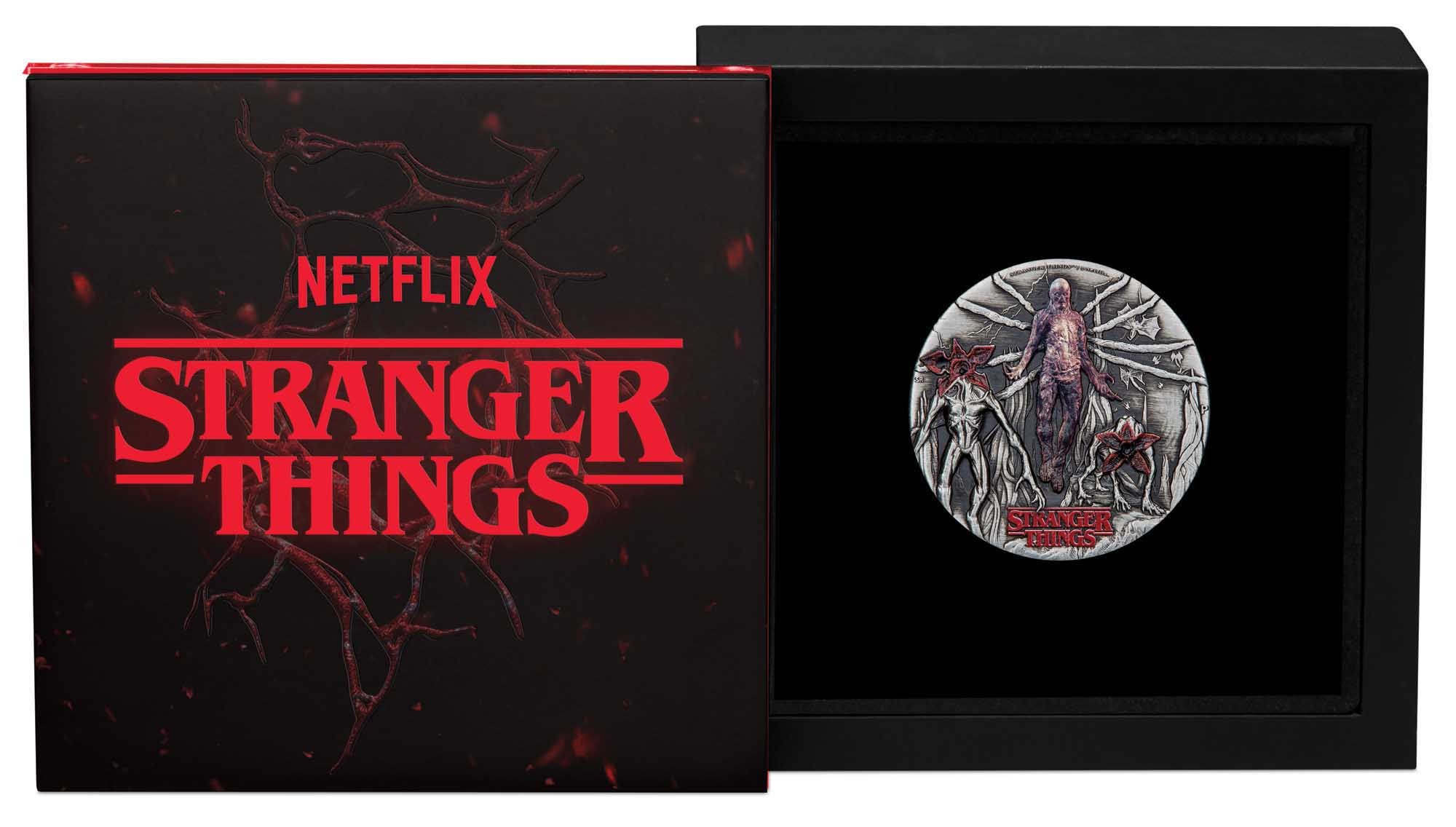 06 Stranger Things Villains 2026 2oz Silver Antiqued Coloured Coin in case Cropped