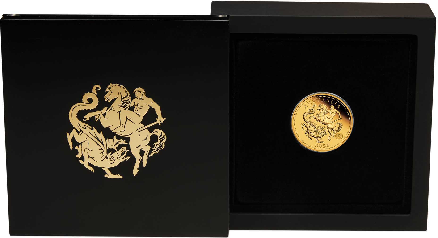 TRIM Australia Sovereign (Qtr) 2026 Gold Proof Coin In Case HR