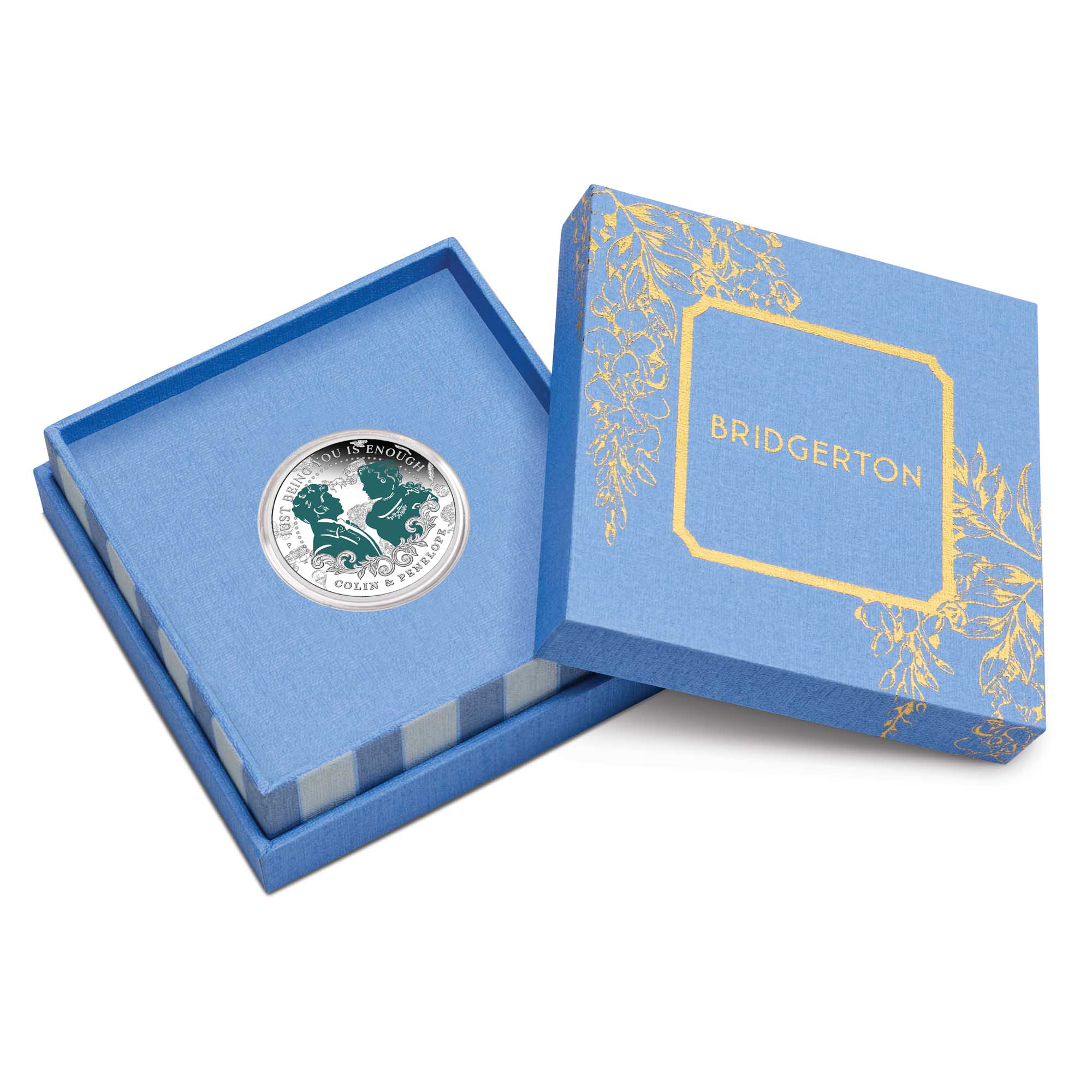 04 4011 Bridgerton Colin And Penelope 2026 1 2oz Silver Proof Coloured Coin in case HR