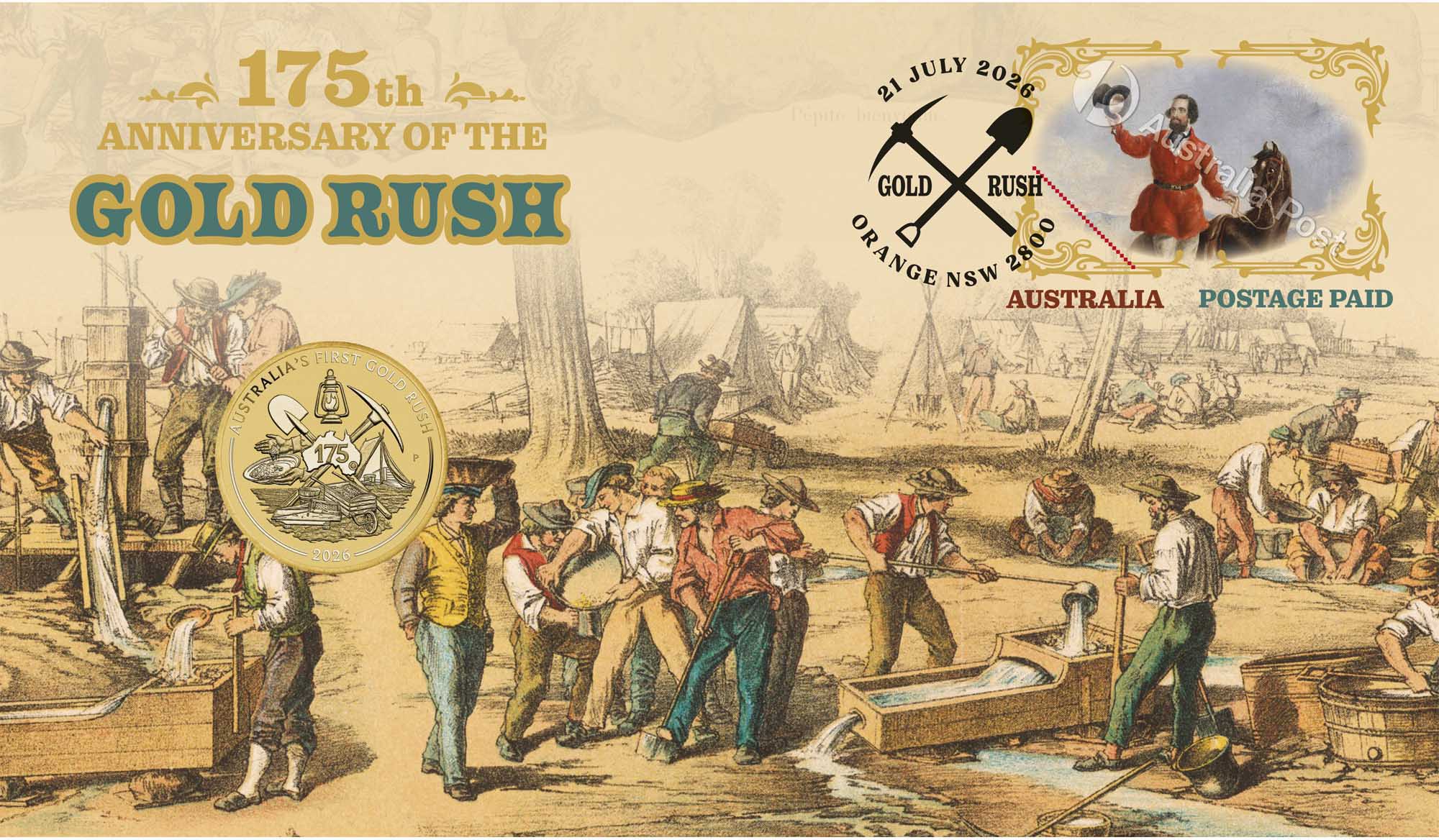 2026 Gold Rush Perth Mint PNC WM TRIM