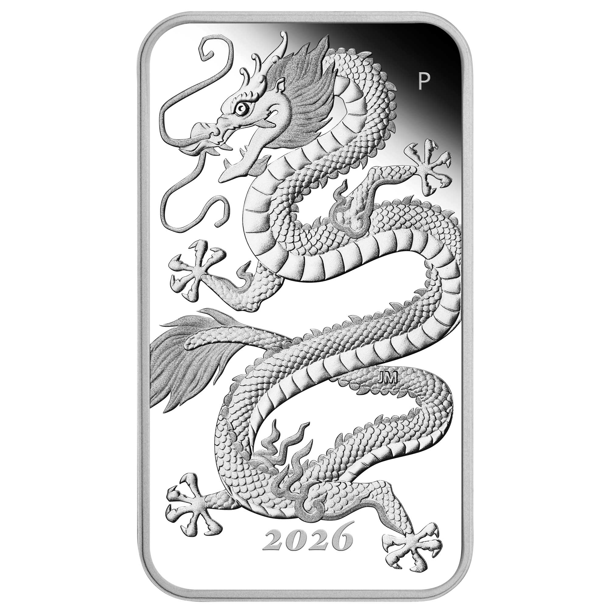 江南省造 龍銀　オールドドラゴン　本物！ Dragon 2026 1oz Silver Proof Rectangular Coin