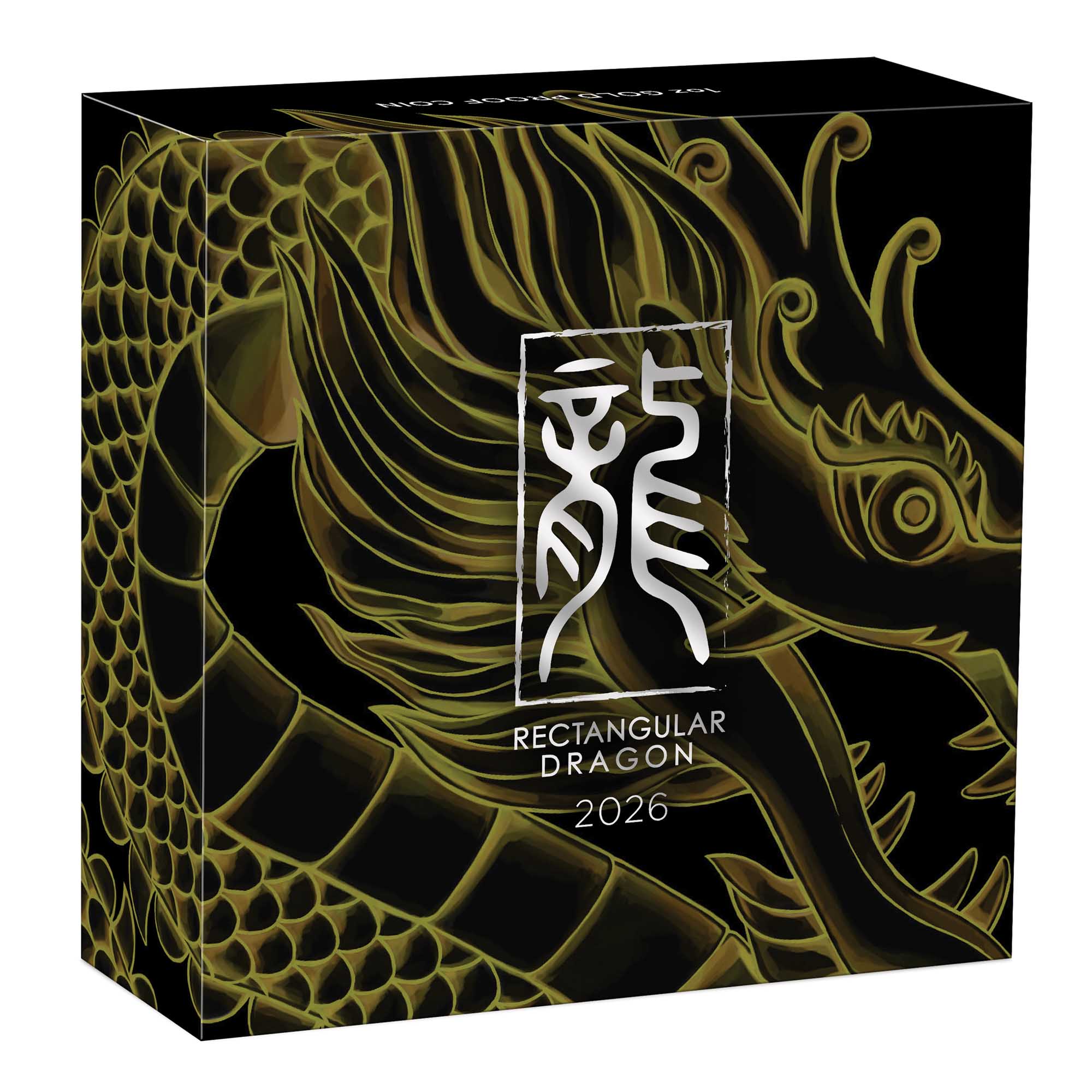 Dragon 2026 1oz Gold Proof Rectangular Coin
