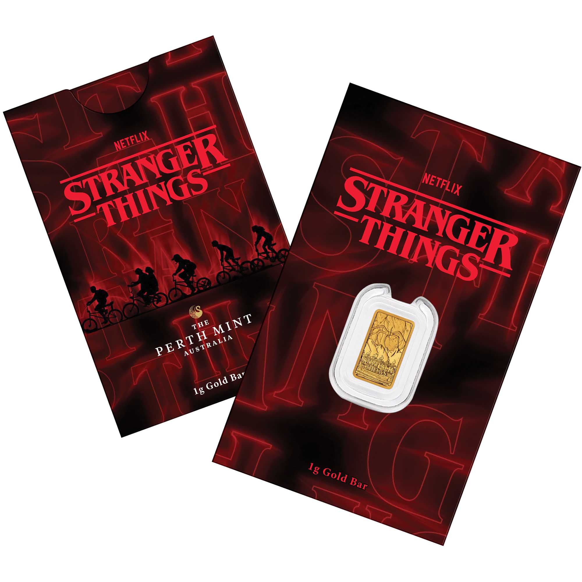 4099 Stranger Things 1g Au Minted Bar Pkg