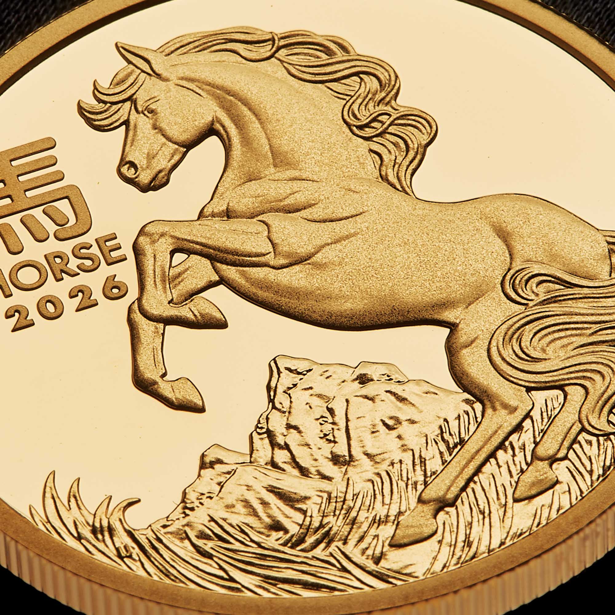21 Australian Lunar Series III 2026 Year of the Horse Gold Proof Coin Macro