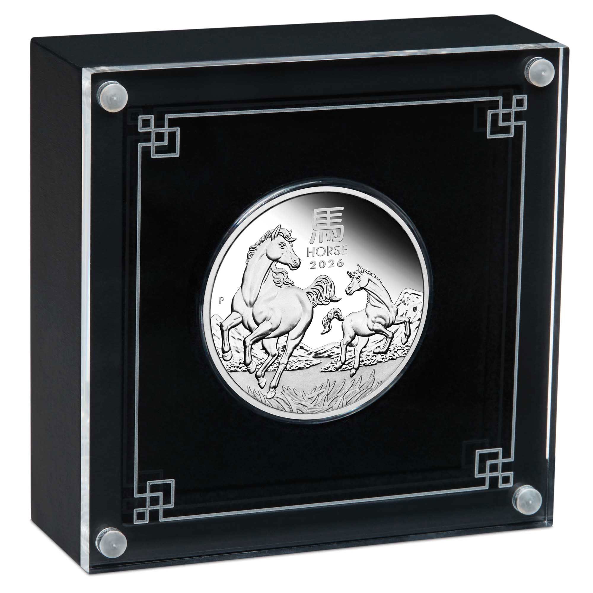 05 2026 Lunar Series III YOT Horse 1oz Silver Proof Coin in case HighRes