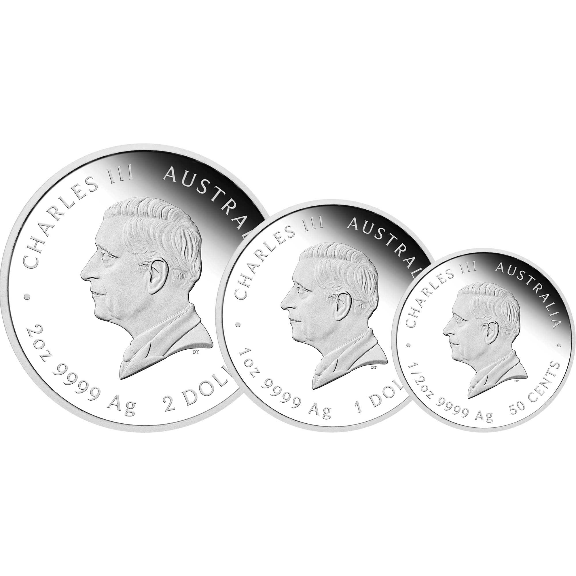 04 2026 Lunar Series III YOT Horse Silver Proof Coin Three Coin Set Obverse HighRes