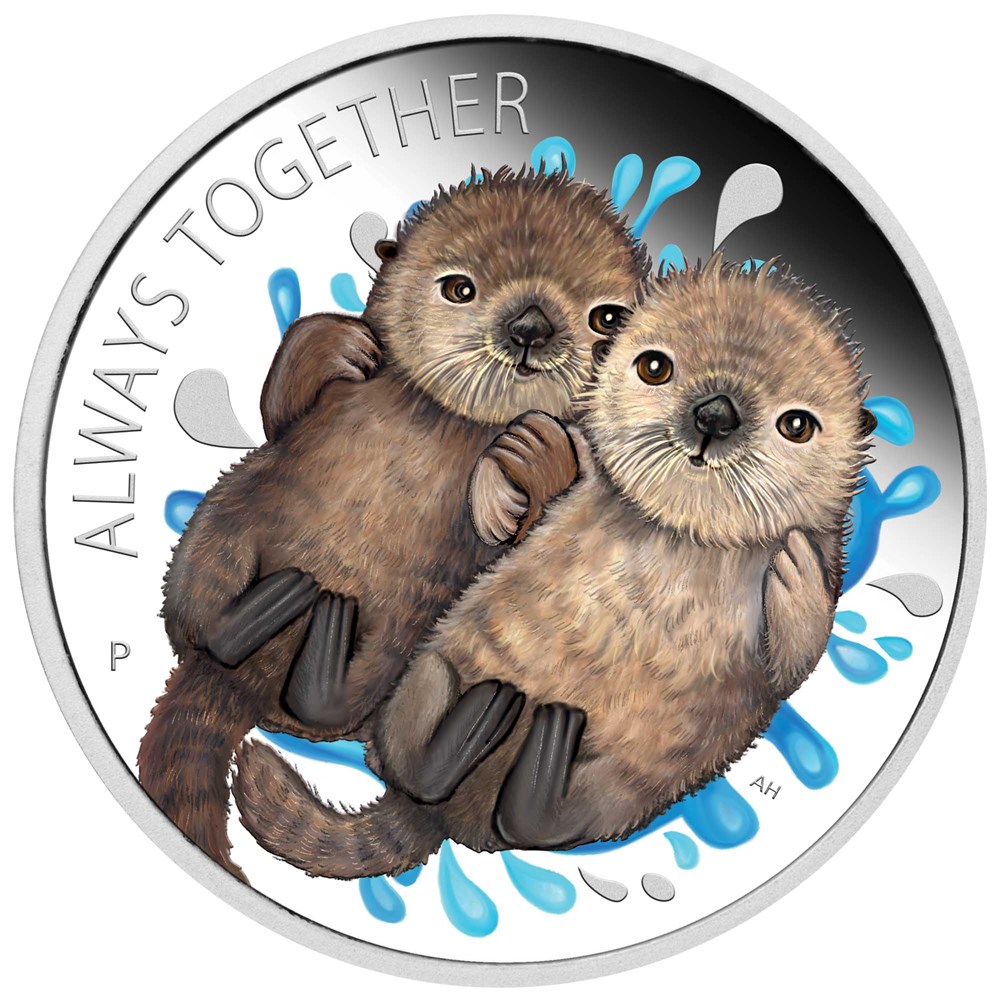 02 always together otter 2019 1 2oz silver proof StraightOn