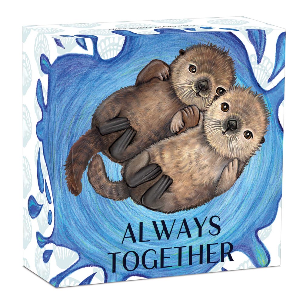 05 always together otter 2019 1 2oz silver proof InShipper