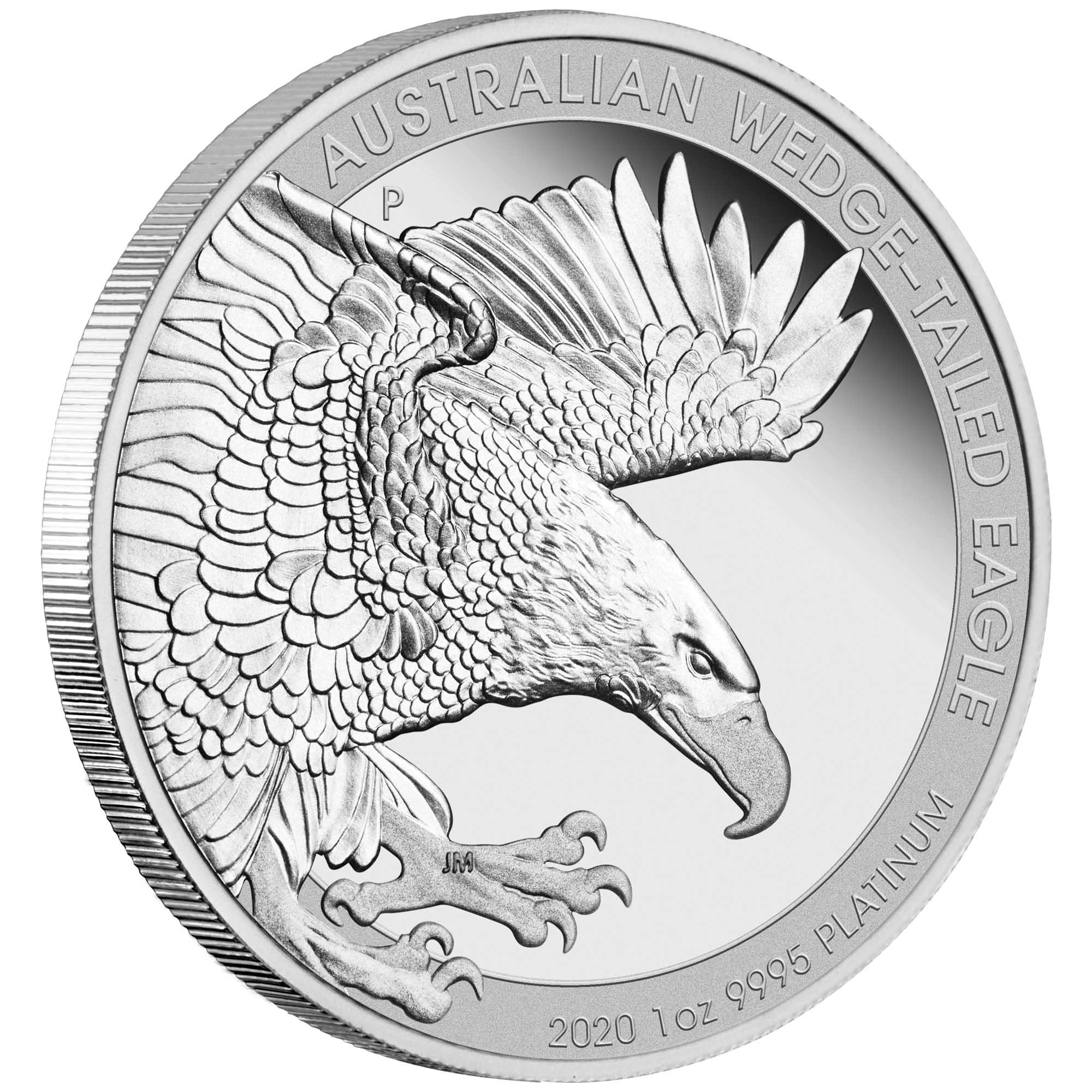 01 australian wedge tailed eagle 2020 1oz platinum proof OnEdge