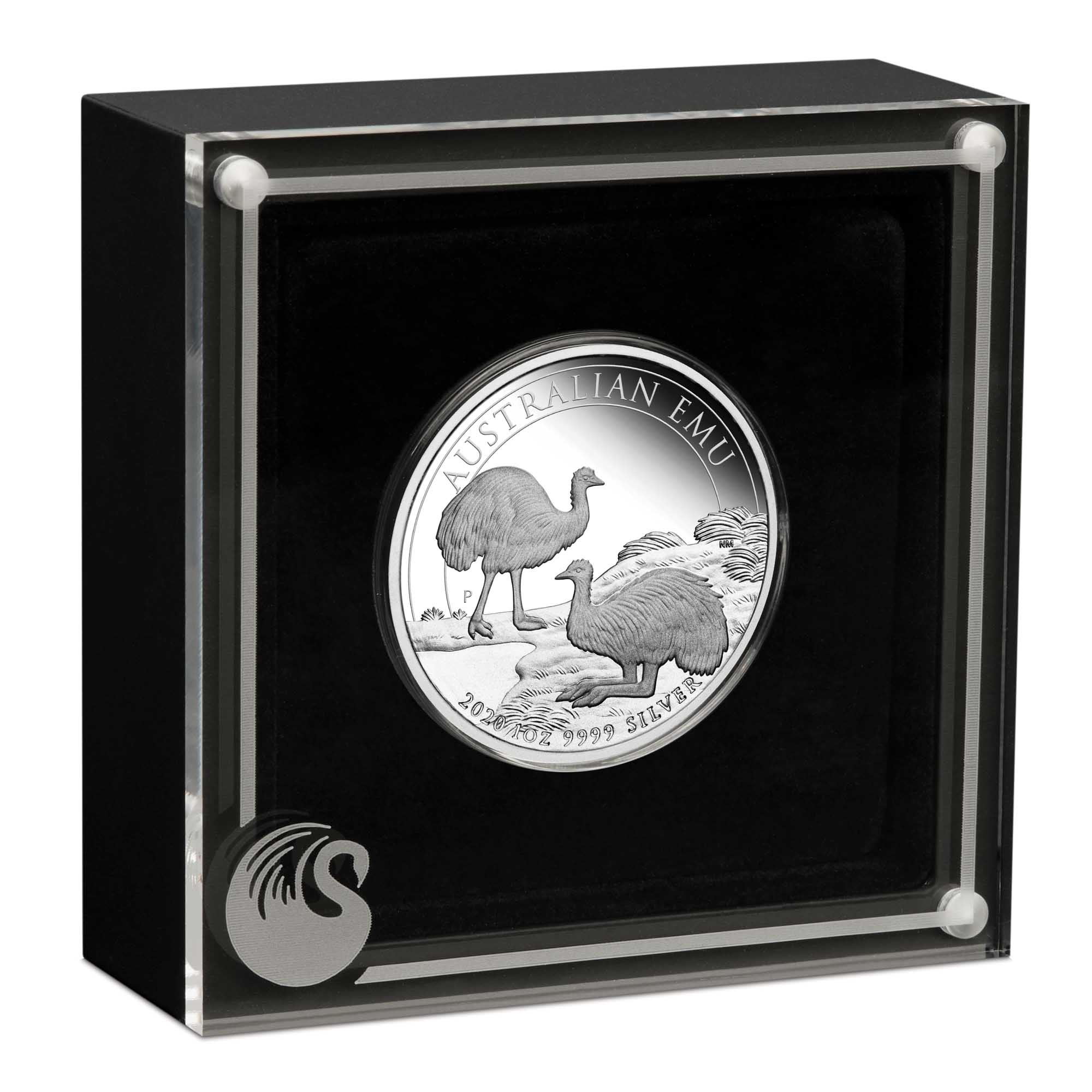 04 australian emu 2020 1oz silver proof InCase