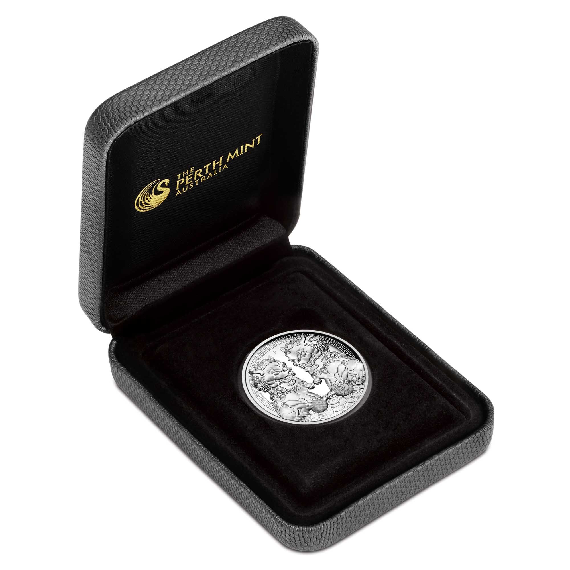 04 double pixiu 2020 2oz silver proof high relief InCase