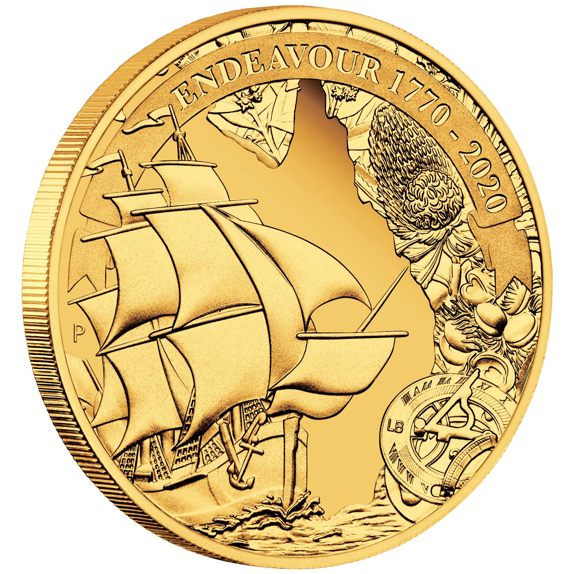 01 voyage of discovery endeavour 1770 2020 1 4oz gold OnEdge