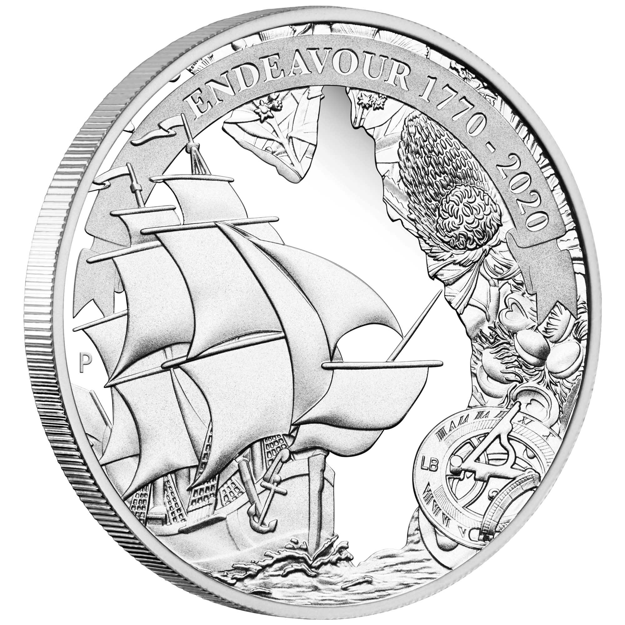 01 voyage of discovery endeavour 1770 2020 1oz silver proof OnEdge