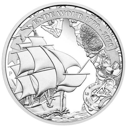 02 voyage of discovery endeavour 1770 2020 1oz silver proof StraightOn