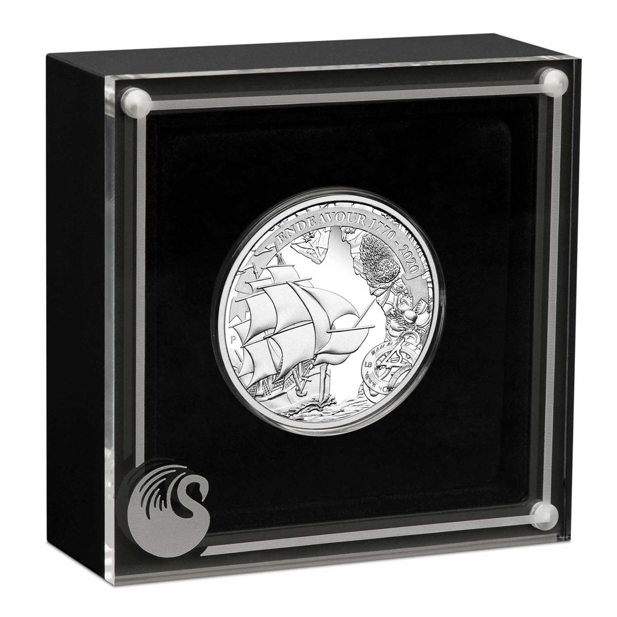 04 voyage of discovery endeavour 1770 2020 1oz silver proof InCase