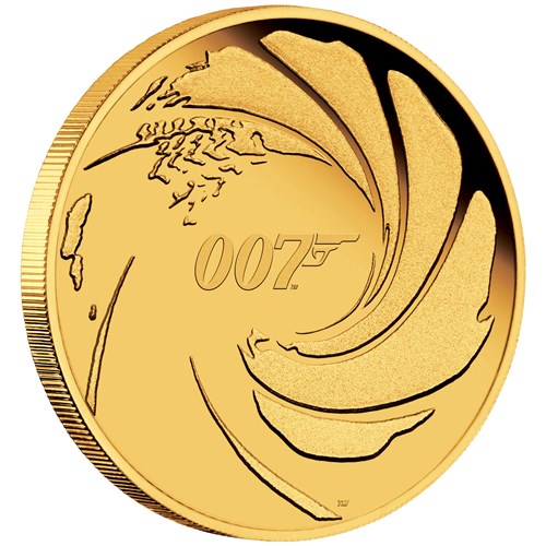 01 007 james bond 2020 1 4oz gold proof OnEdge