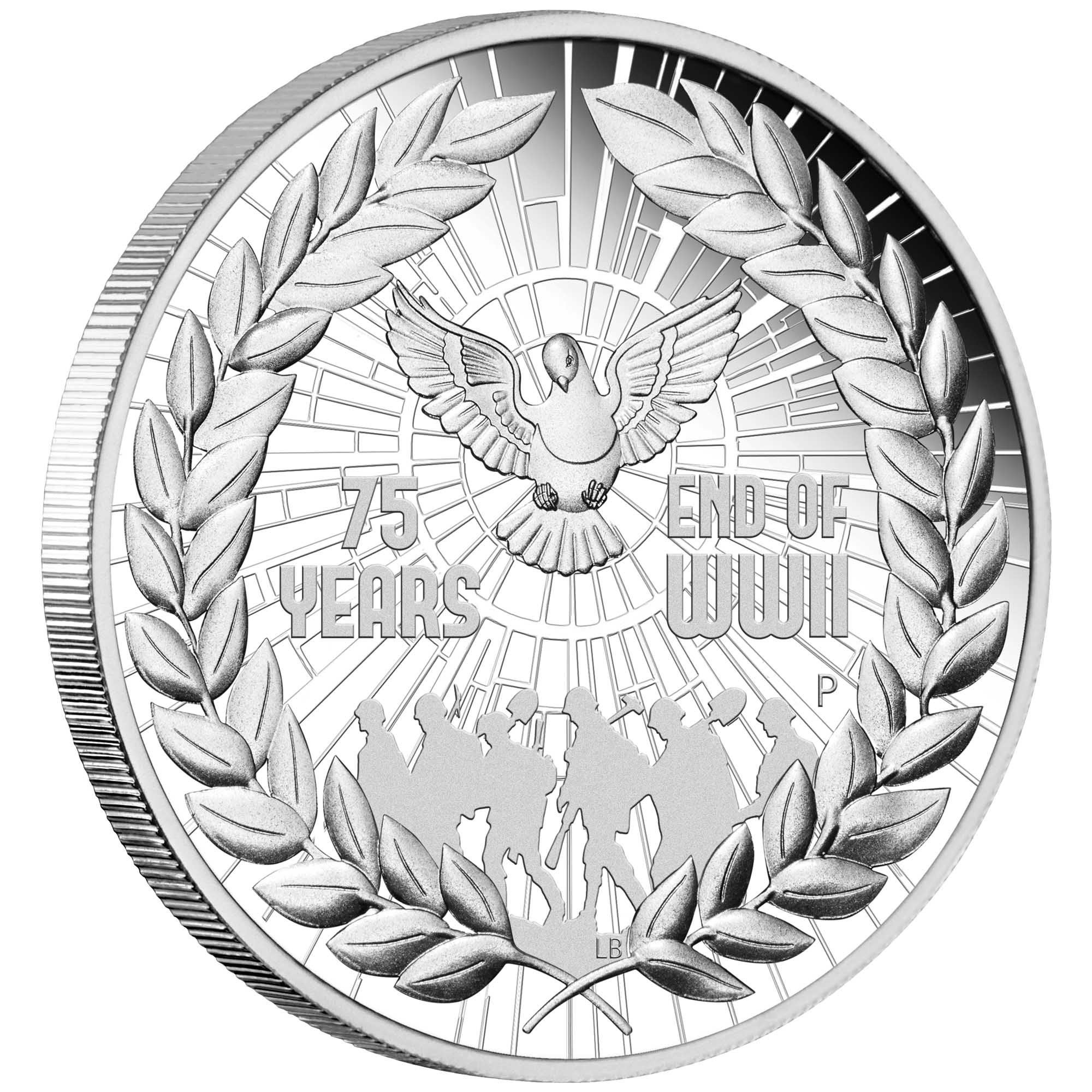01 end of wwii 75th anniversary 2020 1oz silver proof OnEdge