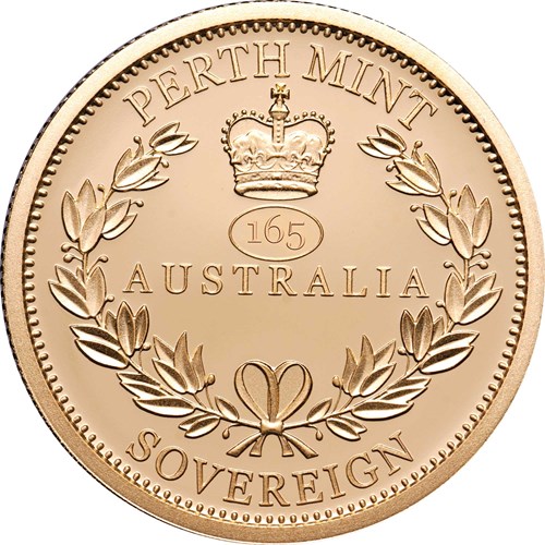06 perth mint 2020 gold sovereign anniversary pair Reverse