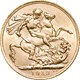 06 1913 gold sovereign mintmark trio Reverse