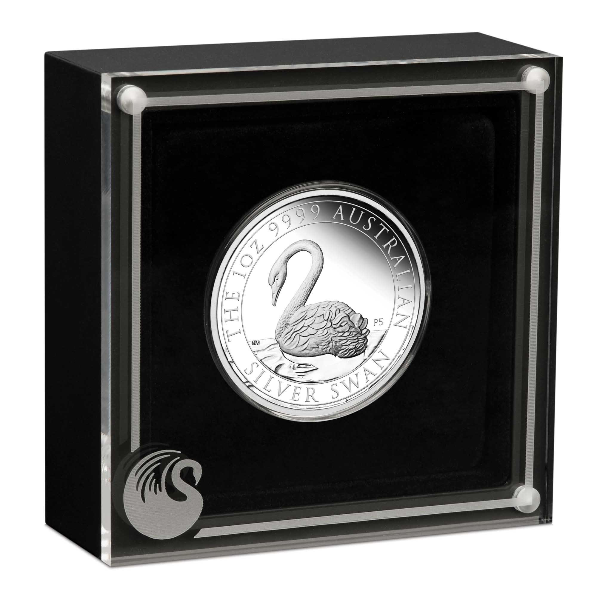 04 2021 Swan 1oz Silver Proof Coin InCase HighRes
