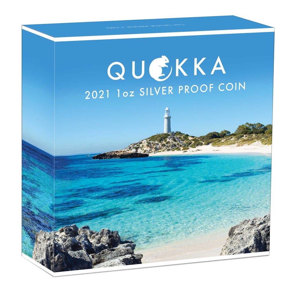 04 Quokka 2021 1oz Silver Proof Coloured Coin InShipper HighRes