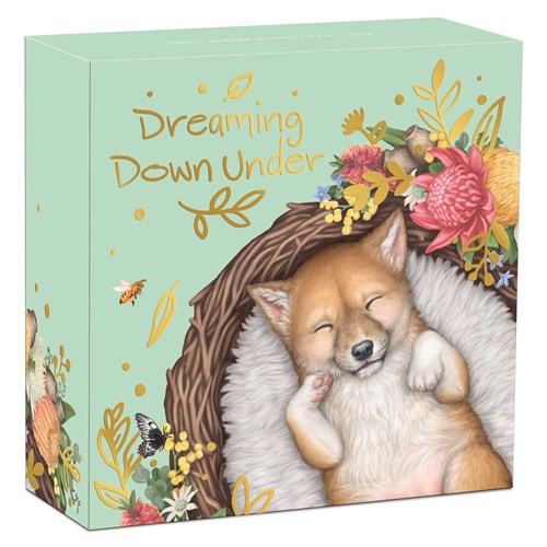 05 dreaming down under 2013 dingo 2021 1 2oz silver proof InShipper