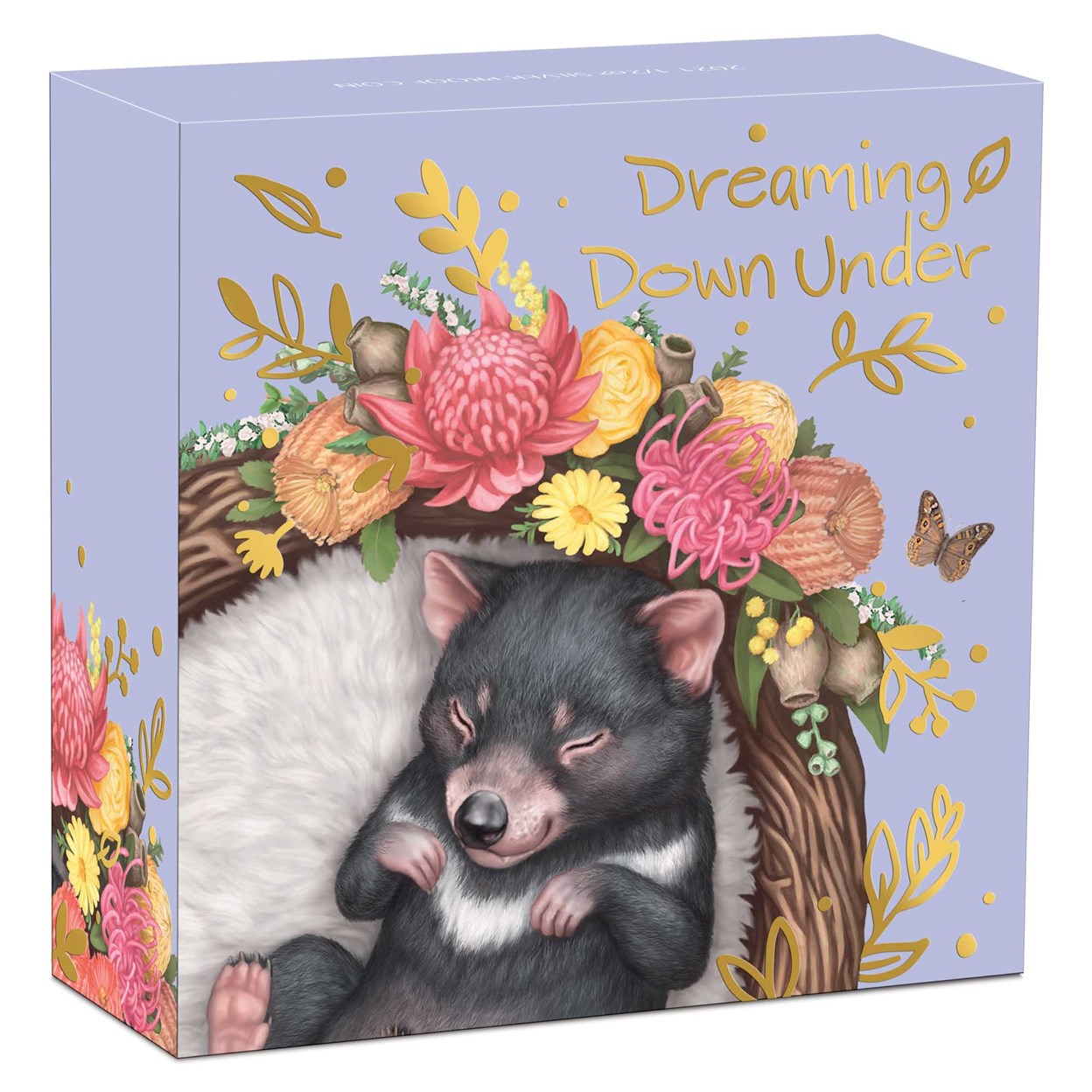 04 Dreaming Down Under TasmanianDevil 2021 1 2oz Silver Proof Coloured Coin InShipper HighRes