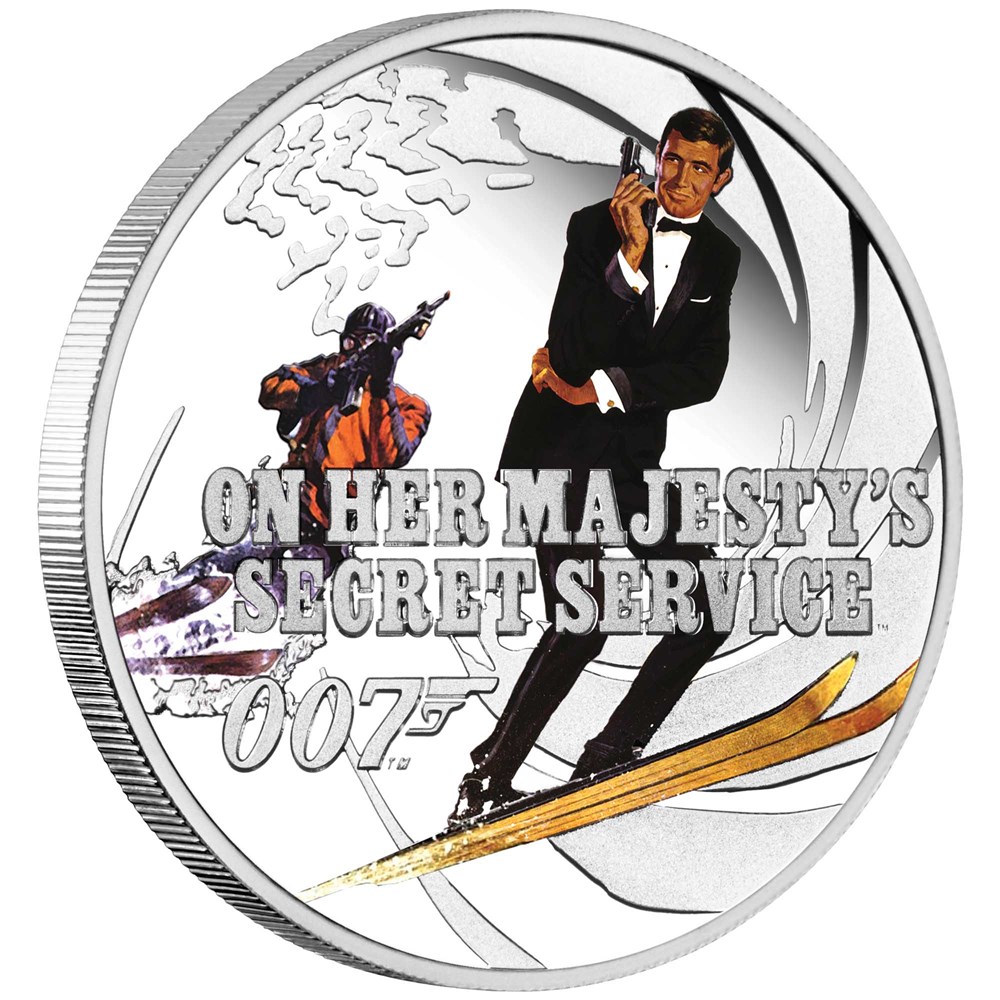 01 james bond on her majestys secret service 2021 1 2oz silver proof coloured OnEdge