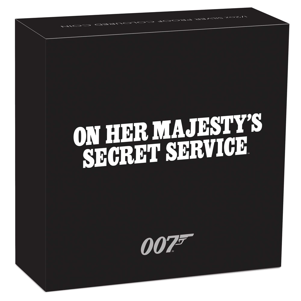 05 james bond on her majestys secret service 2021 1 2oz silver proof coloured InShipper