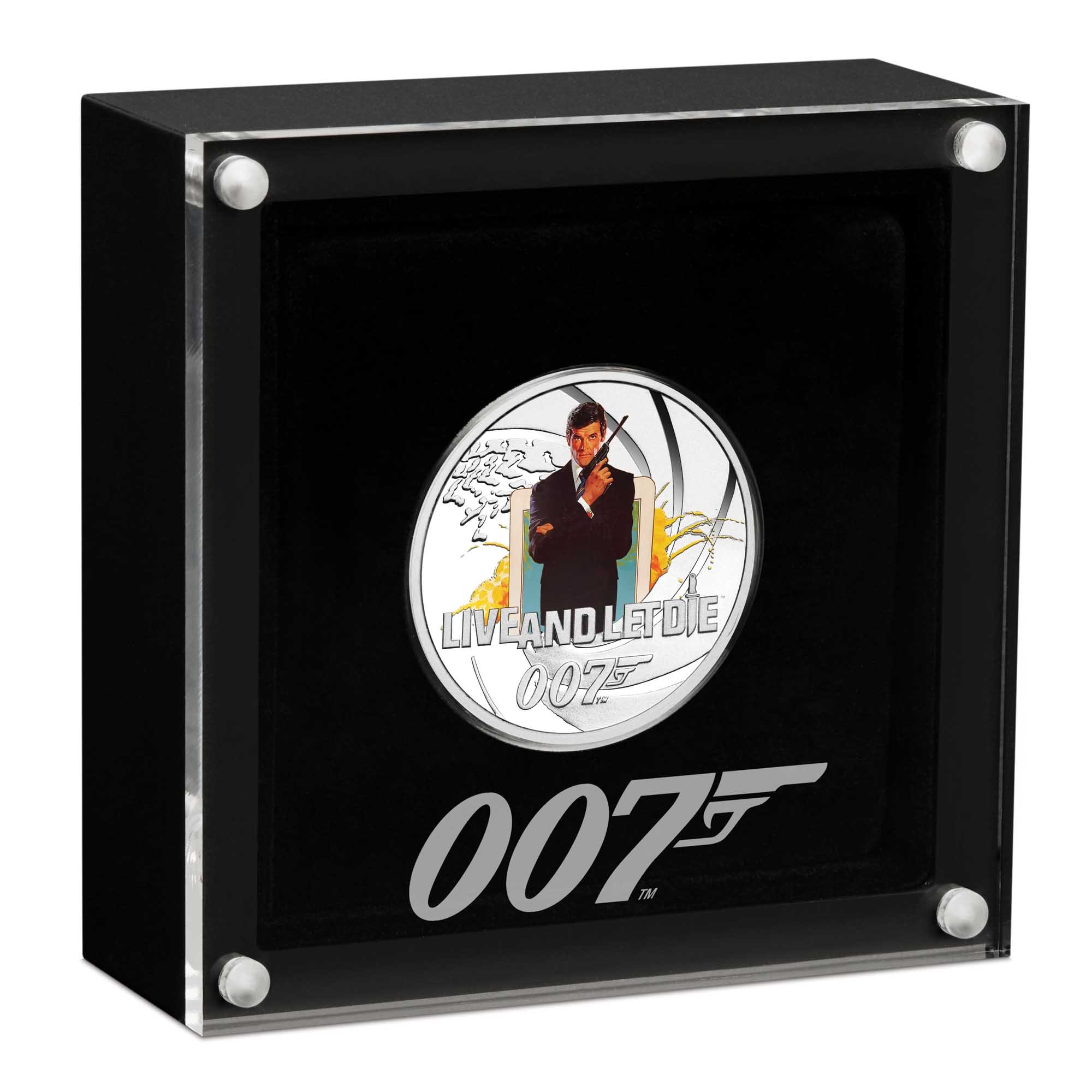 04 james bond live and let die 2021 1 2oz silver proof coloured InCase