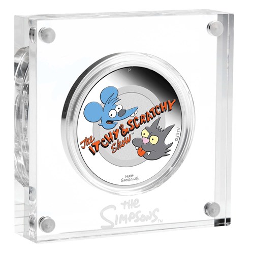 04 itchy & scratchy 2021 1oz silver proof InCase