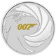 02 james bond 007 1oz silver coin with colour in card StraightOn