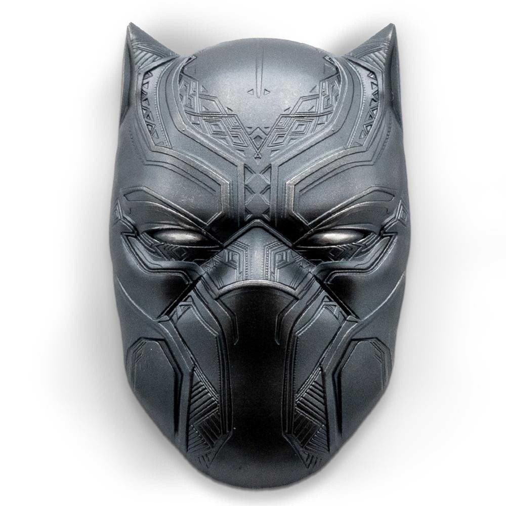 01 marvel black panther mask 2021 2oz silver antiqued OnEdge